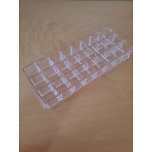 Clear Acrylic 24 Grid Slots Cosmetic Lipstick Display Organizer